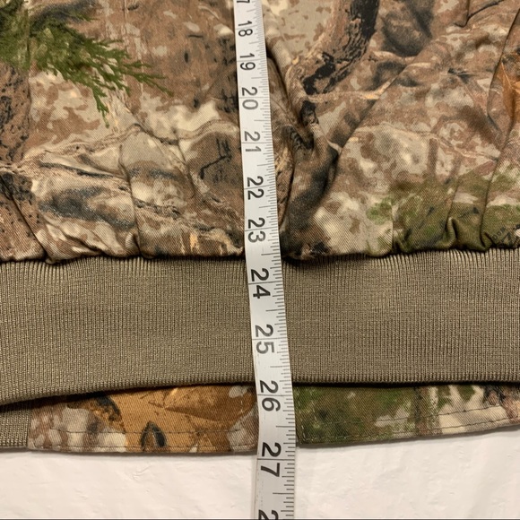 Cabelas Silent Weave Insulated Bowhunter Hooded Jacket Mens L Woodland Zonz Camo - Picture 12 of 12